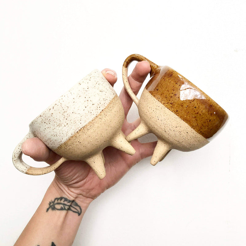 Korai Goods - Speckled Footed Single-cup Mug - Standard Handle