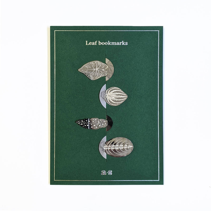 Etched Leaf Bookmark Set