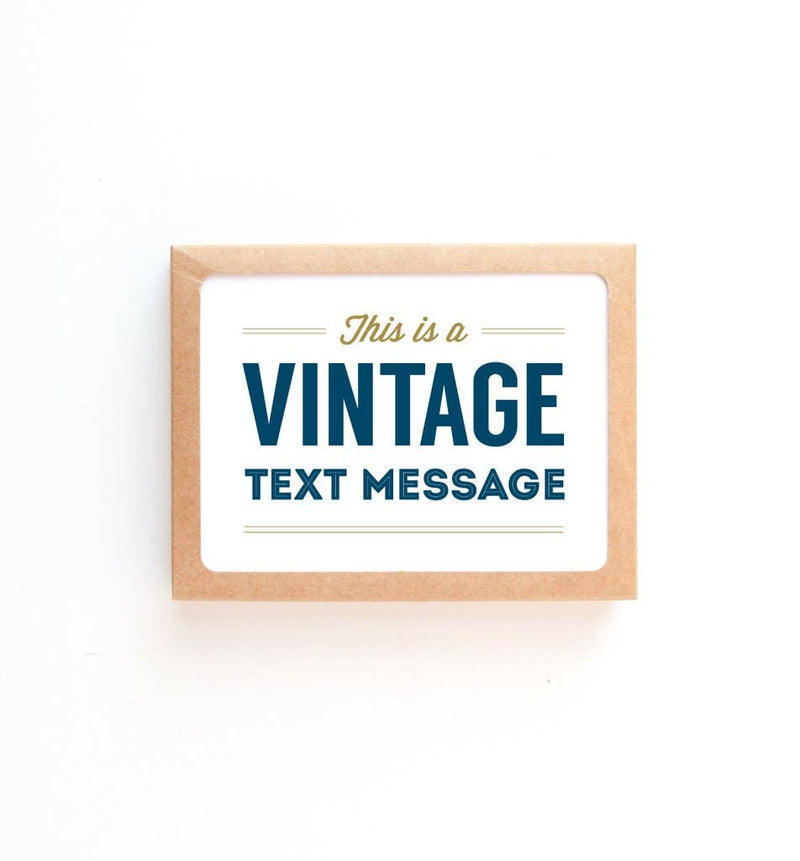 Graphic Anthology - Vintage Text Message Greeting Card