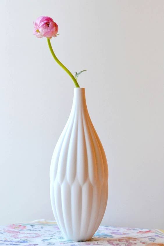 Textured Porcelain Vase - Tall