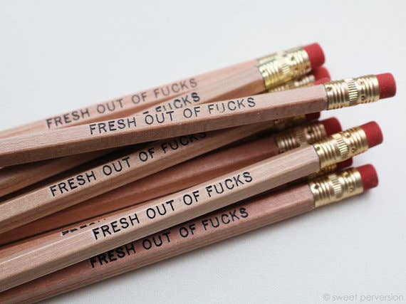 Sweet Perversion - Fresh Out of F*cks Pencil Set