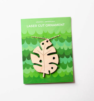 Monstera laser-cut Ornament