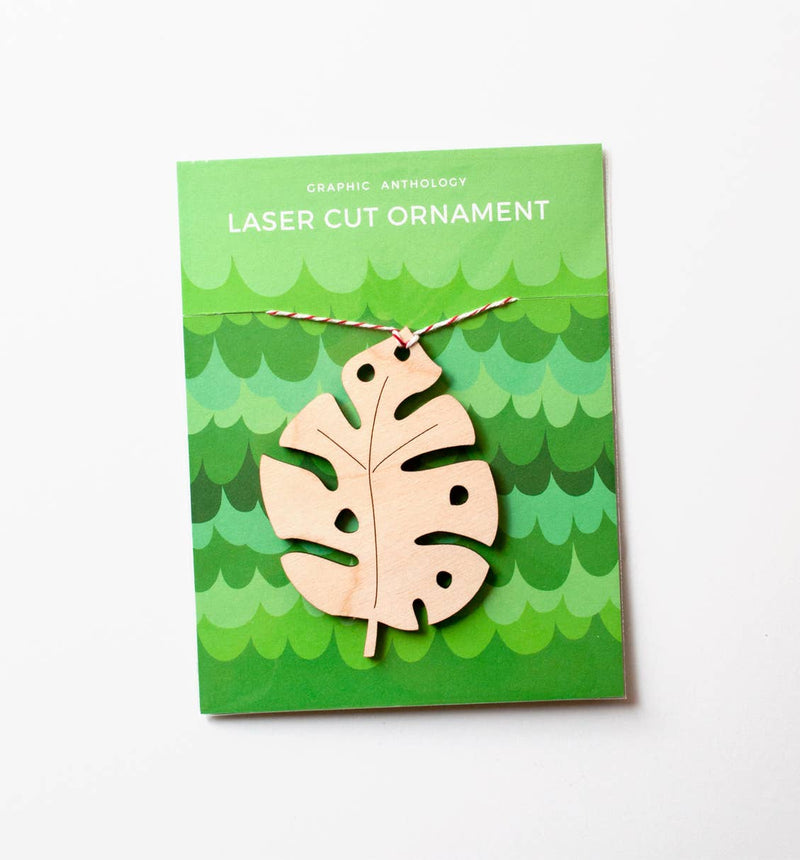 Monstera laser-cut Ornament