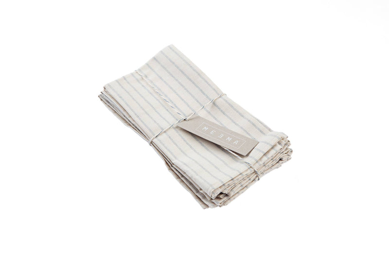MEEMA - Natural Striped Cotton Napkin - Set of 4