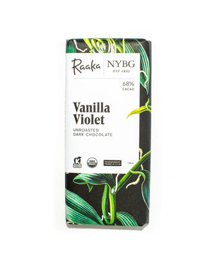 Raaka Chocolate - 68% Vanilla Violet Chocolate Bar - Limited Batch