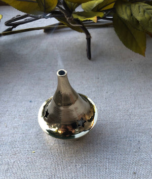 Nomads and Settlers - India Temple Brass Cone Burner