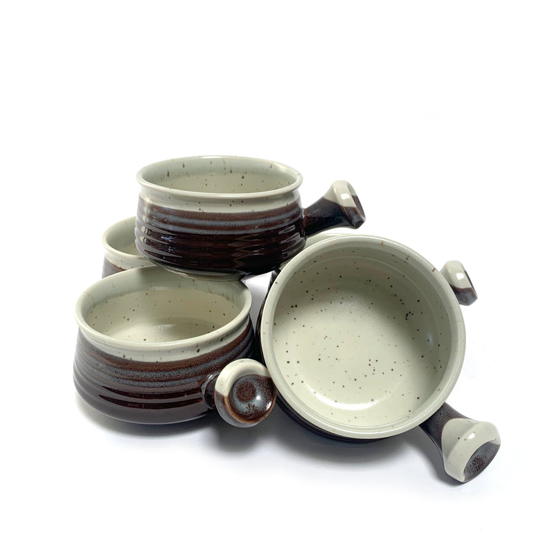 Set of 5 Ceramic Soup Bowls