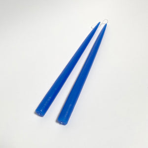 Hand-Dipped Taper Candle Pair - Mediterranean Blue