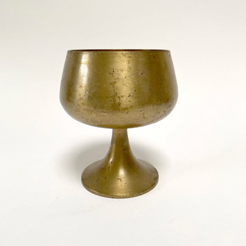 Vintage Brass Chalice / Plant Stand