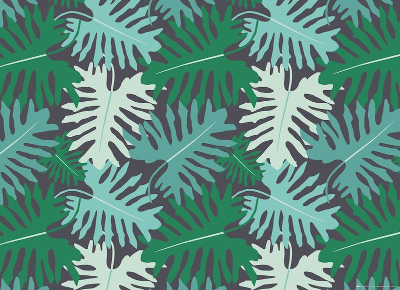 Revel & Co. - Big Tropical Leaves Gift Wrap Roll