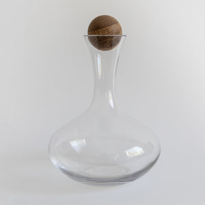 Red Wine Carafe with Oak Stopper